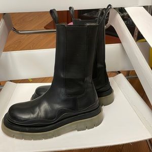Bottega Veneta clear sole tire lug boots